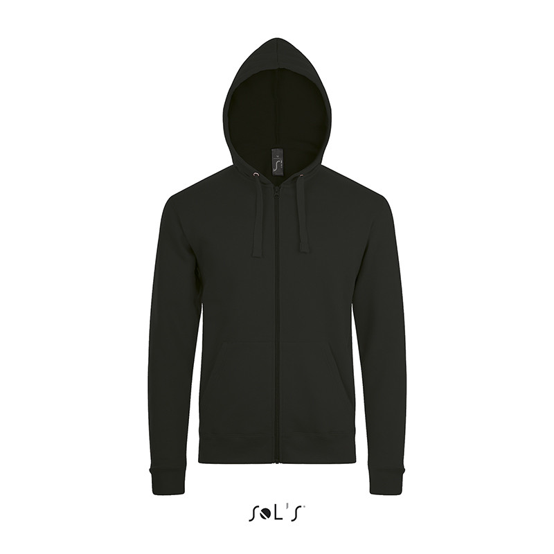 FELPA STONE UNISEX C/CAPPUCCIO ZIP INTERA SOL'S