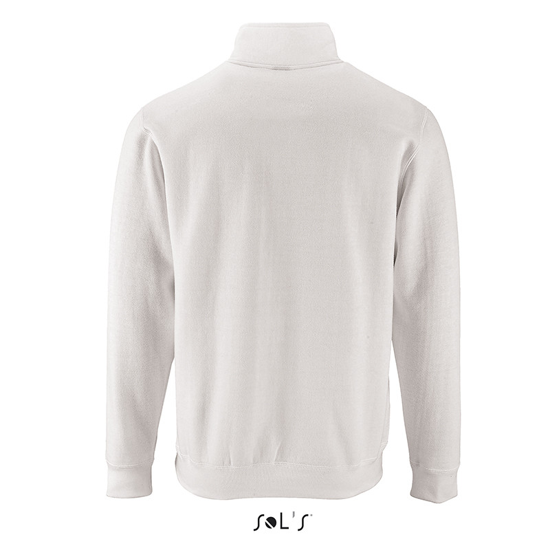 FELPA STAN UOMO BIANCO M/ZIP SOL'S