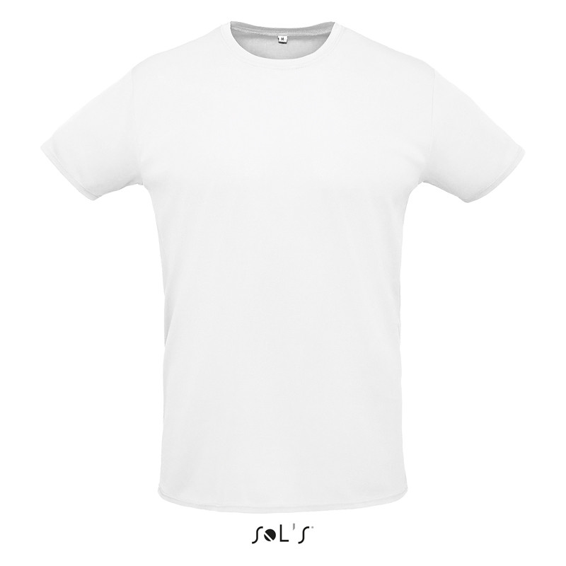 T-SHIRT SPRINT UNISEX BIANCO SUBLIMATICA G/COLLO SOL'S