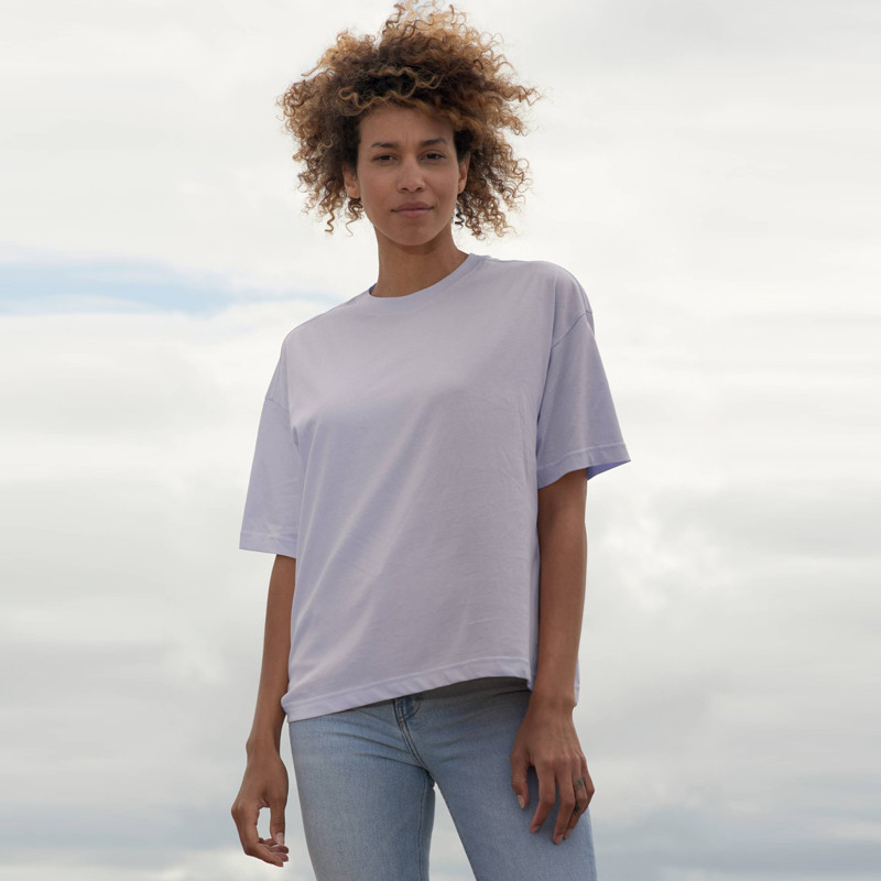 T-SHIRT BOXY WOMAN COLORATA G/COLLO M/CORTA SOL'S