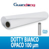 PVC ADESIVO MURALE DOTTY BIANCO OPACO 100MIC 50MTL GUANDONG H107