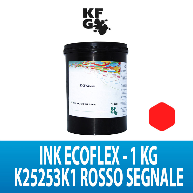 INK ECOFLEX ROSSO SEGNALE LUCIDO KFG