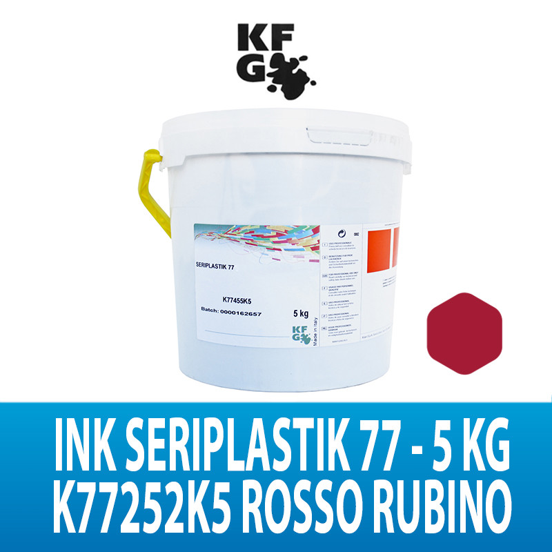 INK SERIPLASTIK 77 ROSSO RUBINO FLASH CURE KG 5 KFG