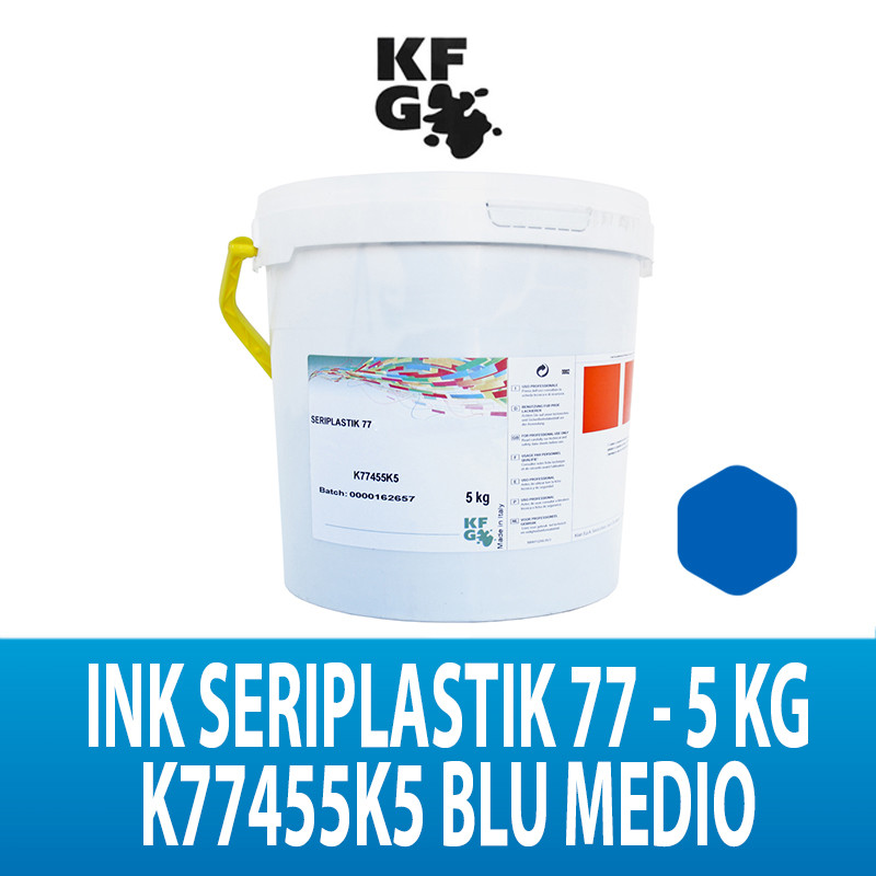 INK SERIPLASTIK 77 BLU MEDIO FLASH CURE KG 5 KFG