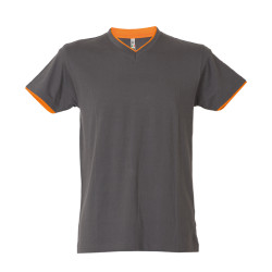 T-SHIRT SERBIA UOMO COLLO A V M/CORTA 150GR JRC