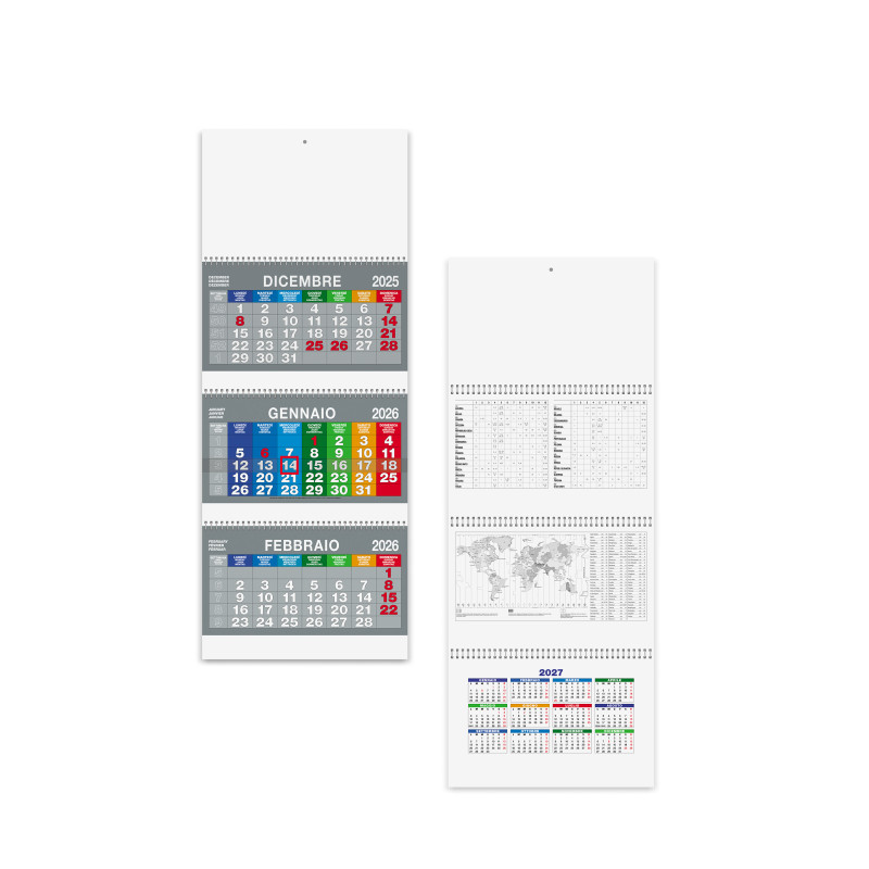CALENDARIO TRITTICO ARCOBALENO