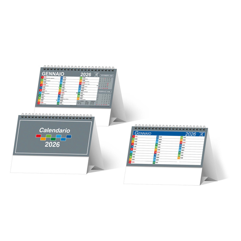 CALENDARIO DA TAVOLO ARCOBALENO