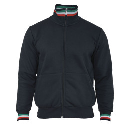 FELPA ROMA UOMO ZIP INTERA MADE IN ITALY JRC