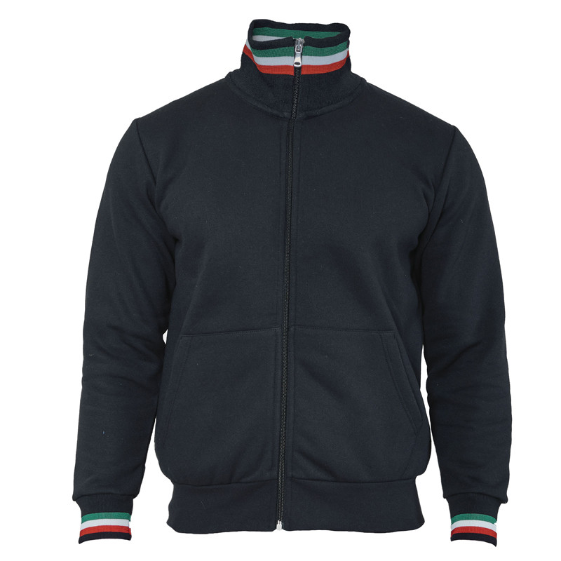 FELPA ROMA UOMO ZIP INTERA MADE IN ITALY JRC