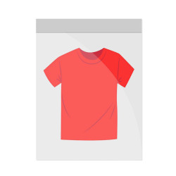 BUSTA TRASPARENTE PER T-SHIRT