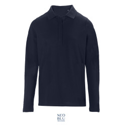 POLO OWEN WOMAN M/LUNGA PIQUE' 220 CON ABBOTTONATURA NASCOSTA NEOBLU