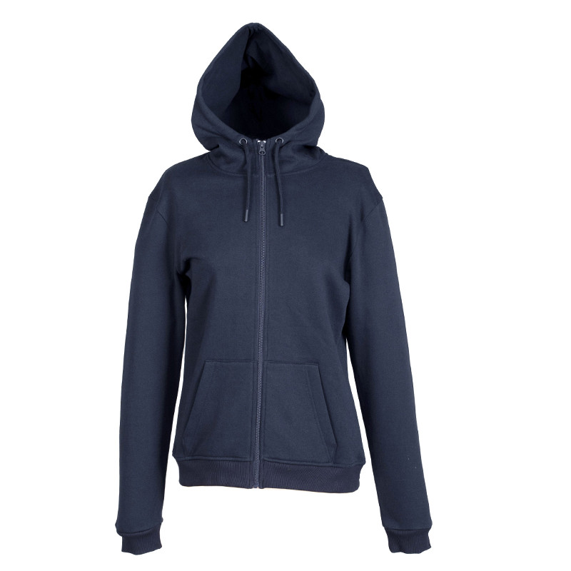 FELPA TOLOSA DONNA ZIP INTERA C/CAPPUCCIO  JRC