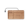 PORTAOGGETTI DA TAVOLO IN BAMBOO CON WIRELESS