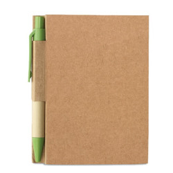 BLOCK NOTES MINI IN CARTA RICICLATA C/PENNA 11X8,5X0,9