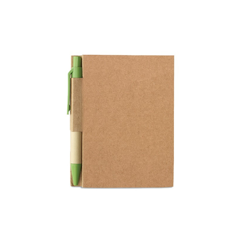 BLOCK NOTES MINI IN CARTA RICICLATA C/PENNA 11X8,5X0,9