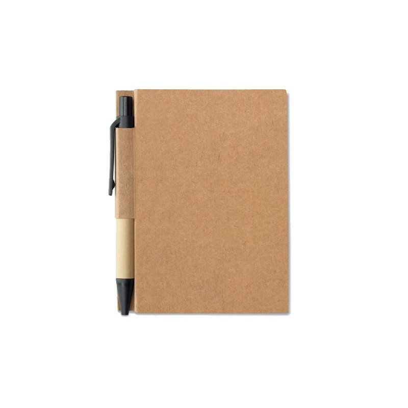 BLOCK NOTES MINI IN CARTA RICICLATA C/PENNA 11X8,5X0,9