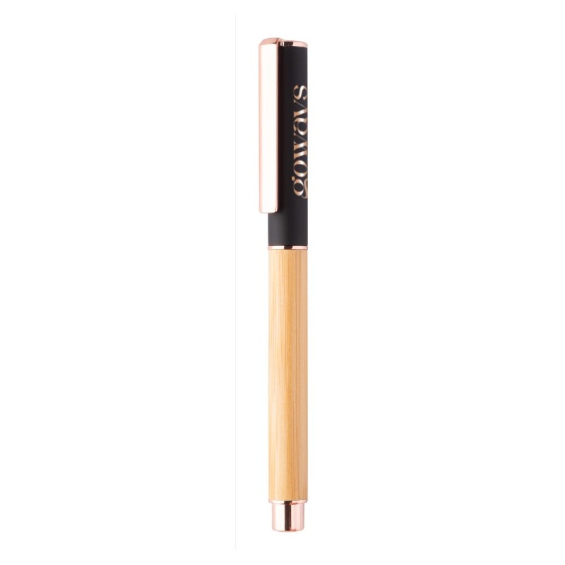 PENNA SFERA ALISIA IN BAMBOO E ALLUMINIO RICICL.
