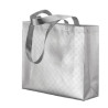 MAXI SHOPPER IN TNT LAMINATO METALLIZZATO CM 40X35X12