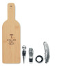 SET VINO FORMATO BOTTIGLIA IN BAMBOO