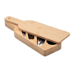 SET VINO FORMATO BOTTIGLIA IN BAMBOO