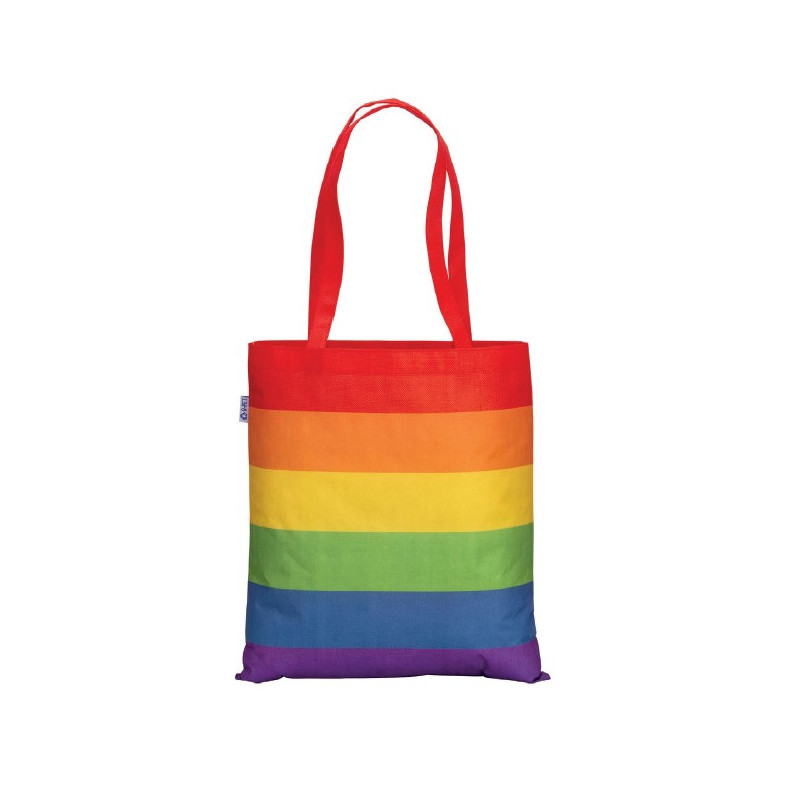 SHOPPER ARCOBALENO IN R-PET 38X42