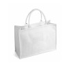BORSA IN JUTA E MANICI IN CORDA C/ZIP 48X34X19