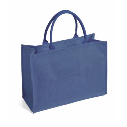 BORSA IN JUTA E MANICI IN CORDA C/ZIP 48X34X19