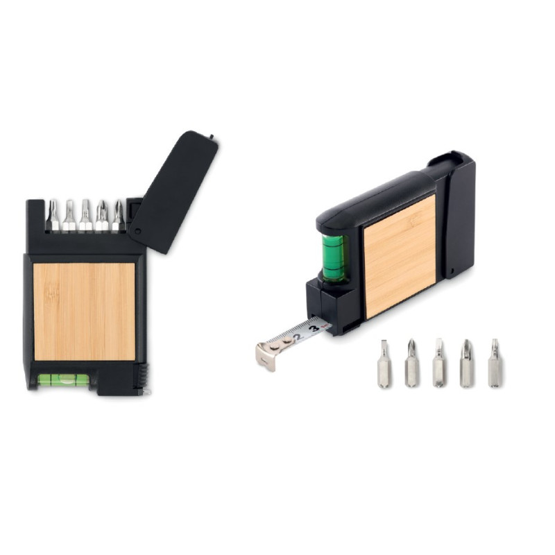 FLESSOMETRO 3 MT MULTIFUNZIONE IN BAMBOO E ABS