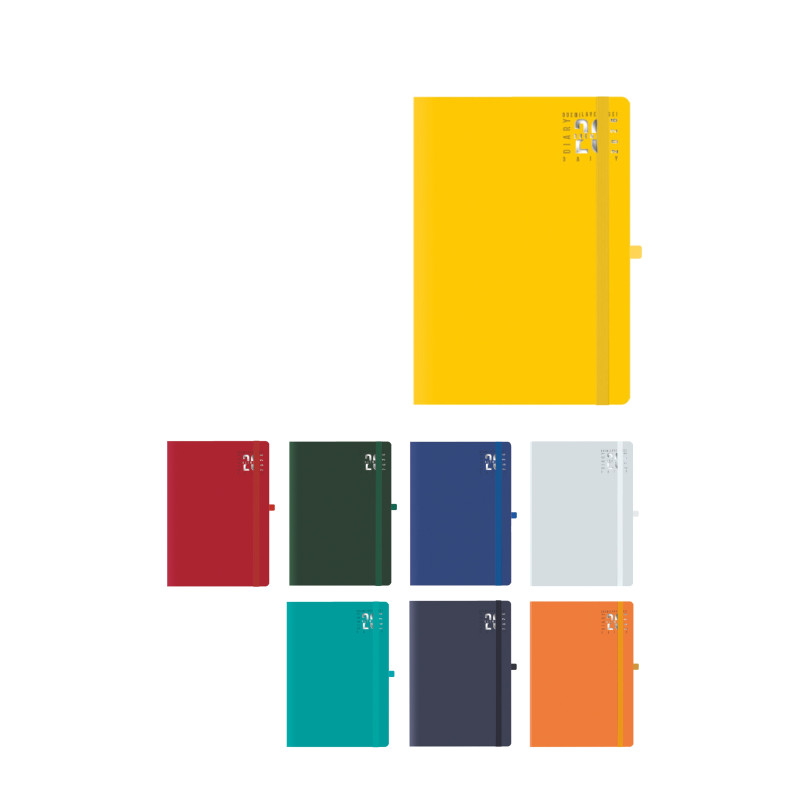 AGENDA GIORNALIERA CON ELASTICO 15X21 S/D ABBINATI