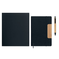 SET QUADERNO A5 IN RPET C/PENNA E SUPPORTO TELEFONO 19,5X1,8X23,8