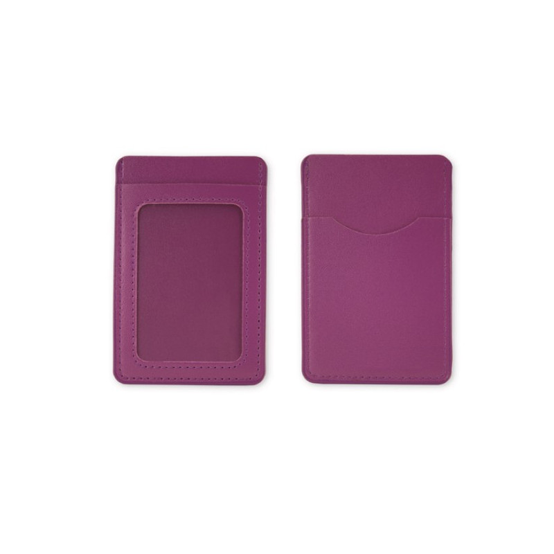 PORTA CARD 3 POSTI IN ECOPELLE