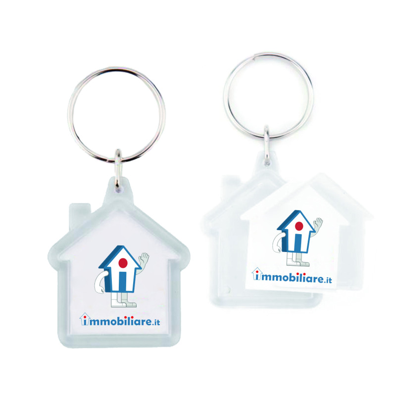 PORTACHIAVI BIFACCIALE IN ACRILICO CASA