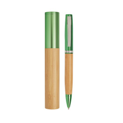 PENNA A SFERA IN BAMBOO E METALLO