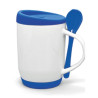 TAZZA E CUCCHIAIO IN CERAMICA CON ASTUCCIO