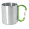 TAZZA CON MOSCHETTONE IN ACCIAIO