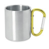 TAZZA CON MOSCHETTONE IN ACCIAIO