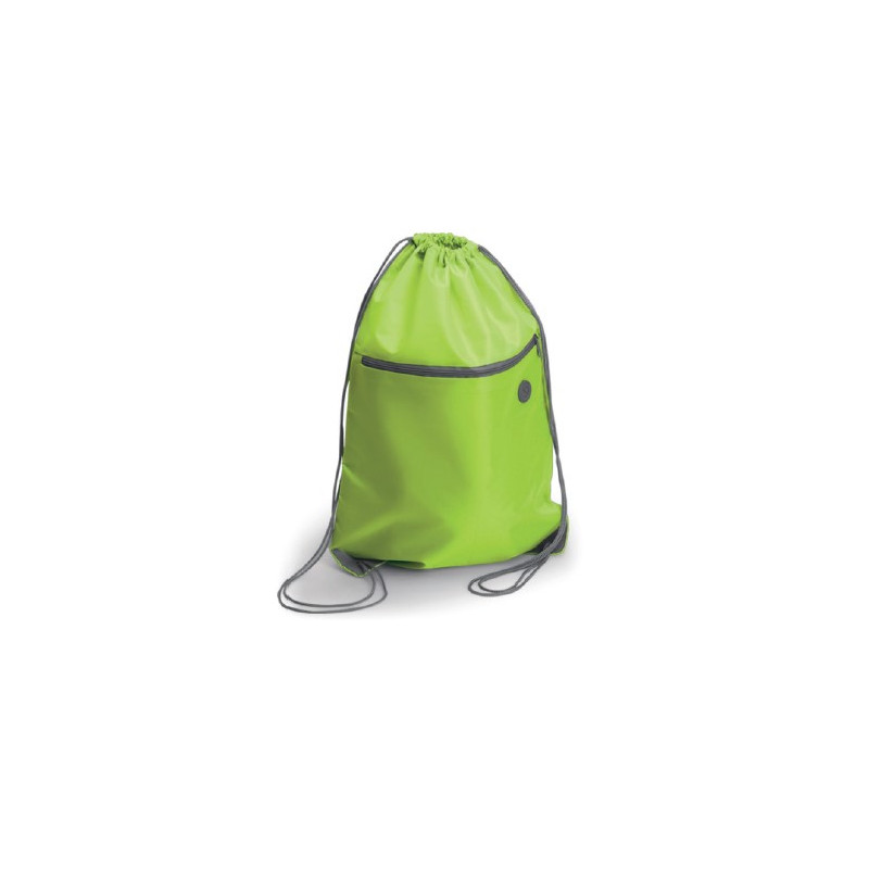 SACCA ZAINO IN POLIESTERE CON ZIP ANTERIORE 34X44