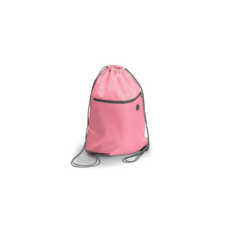 SACCA ZAINO IN POLIESTERE CON ZIP ANTERIORE 34X44