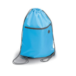 SACCA ZAINO IN POLIESTERE CON ZIP ANTERIORE 34X44