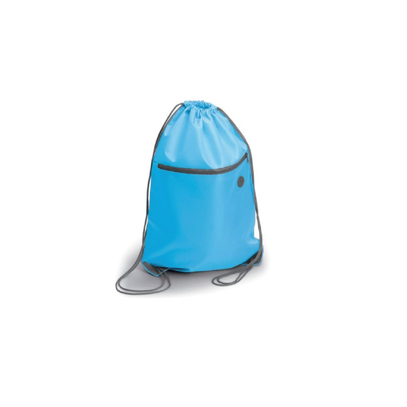 SACCA ZAINO IN POLIESTERE CON ZIP ANTERIORE 34X44