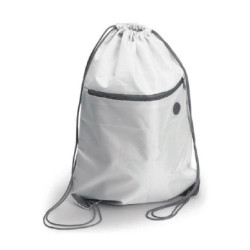 SACCA ZAINO IN POLIESTERE CON ZIP ANTERIORE 34X44