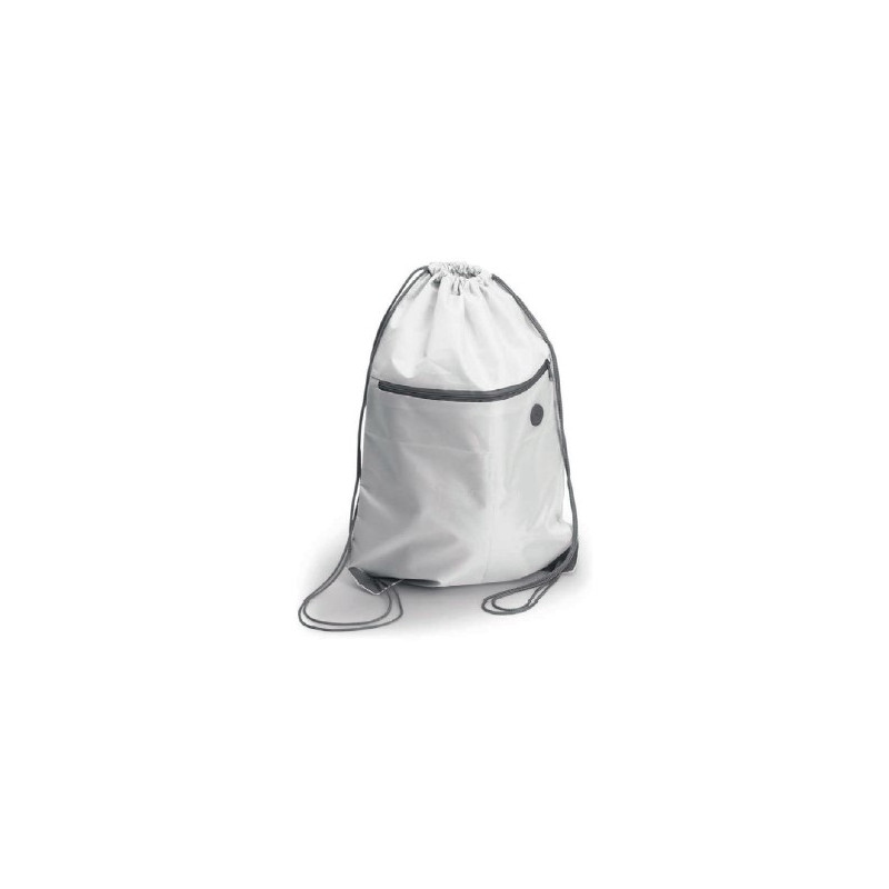 SACCA ZAINO IN POLIESTERE CON ZIP ANTERIORE 34X44