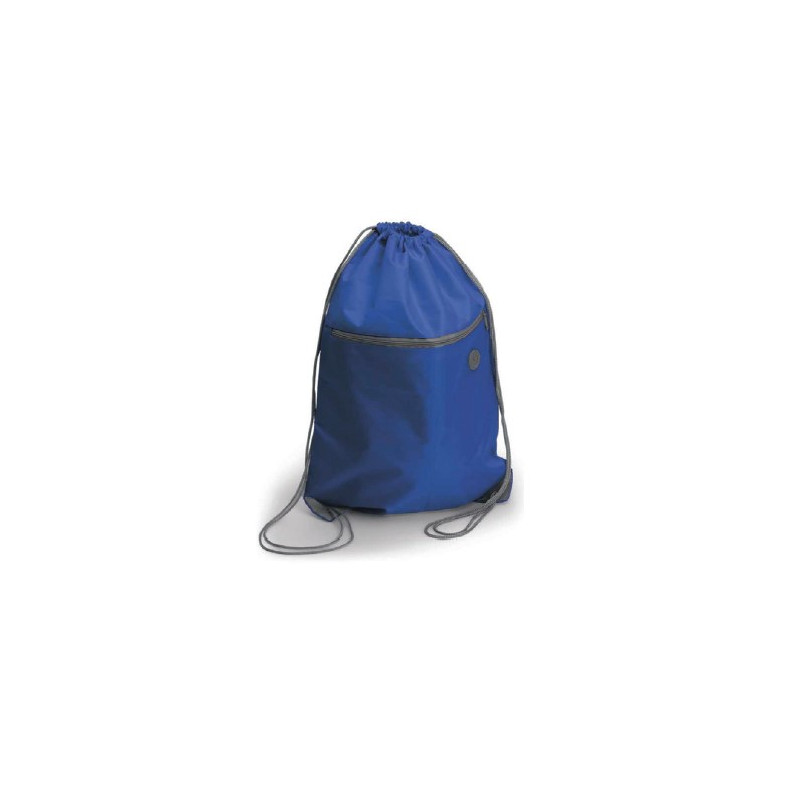 SACCA ZAINO IN POLIESTERE CON ZIP ANTERIORE 34X44