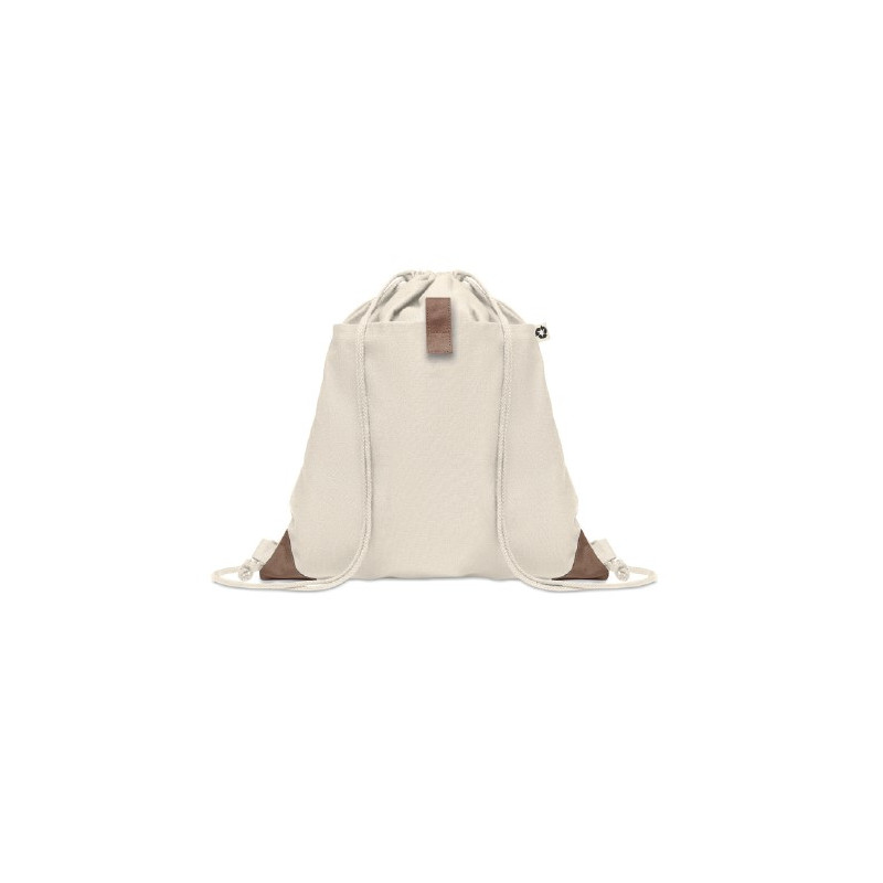 SACCA ZAINO IN COTONE RICICLATO 38X42