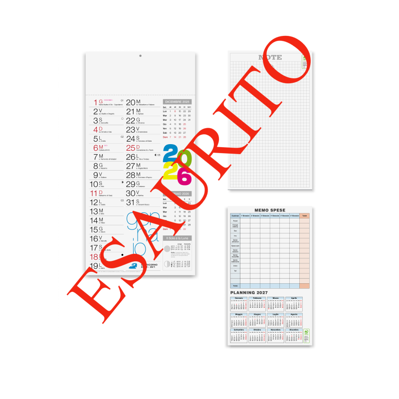 CALENDARIO OLANDESE COLOR STYLE