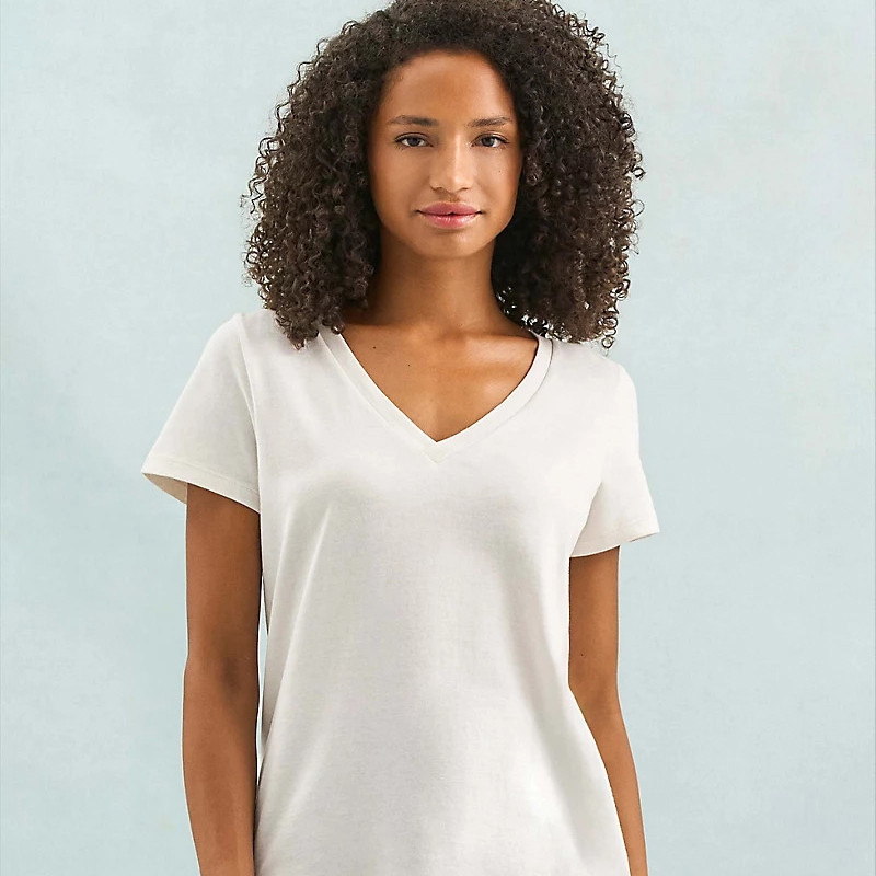 T-SHIRT REGENT V M/CORTA DONNA SCOLLO A "V" SOL'S