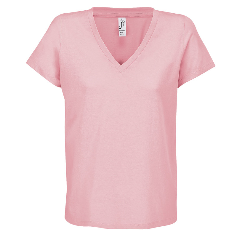 T-SHIRT REGENT V M/CORTA DONNA SCOLLO A "V" SOL'S
