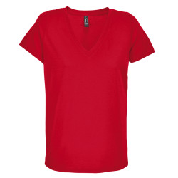 T-SHIRT REGENT V M/CORTA DONNA SCOLLO A "V" SOL'S
