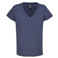 T-SHIRT REGENT V M/CORTA DONNA SCOLLO A "V" SOL'S