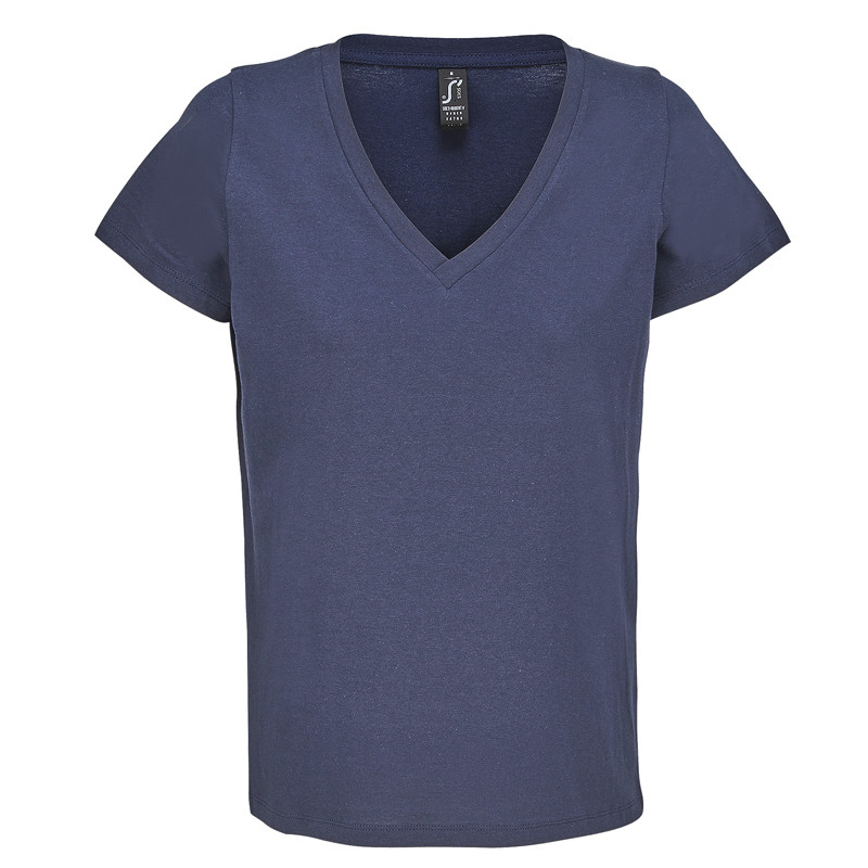 T-SHIRT REGENT V M/CORTA DONNA SCOLLO A "V" SOL'S